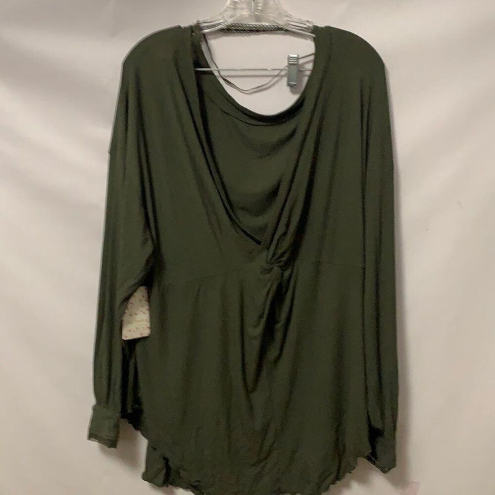 NWT FREE PEOPLE BOAT NECK TUNIC SOFT RIBBED KNIT TOP SIZE M